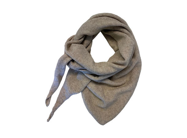 Dame Sjal ensfarget triangle lys natur Høst25 