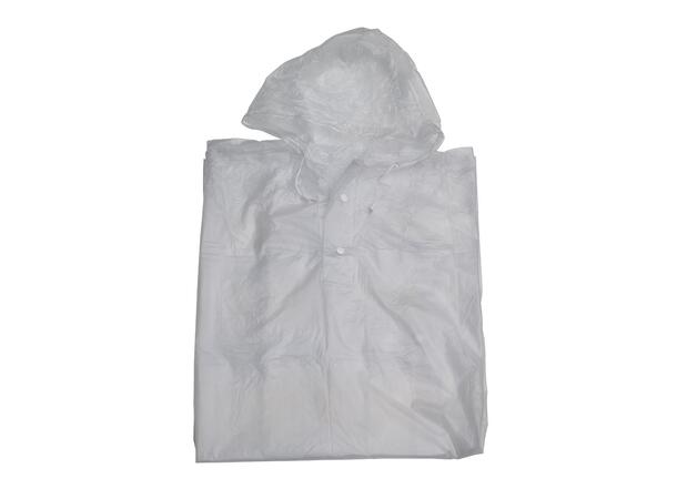 Berlin Transparent Regn Poncho m/hette 