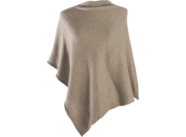 Dame Poncho ensfarget 60x60 nature 