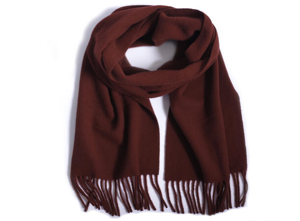 Dame skjerf ensf. ull vinrød 65x180 Høst 