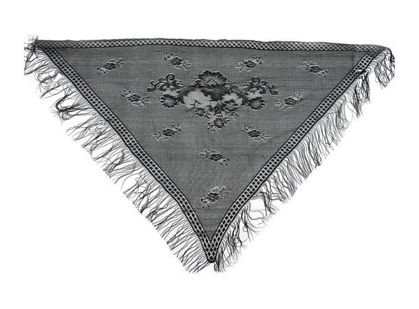 3 kant skjerf   sort 