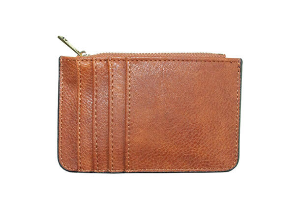 Lommebok liten cognac 