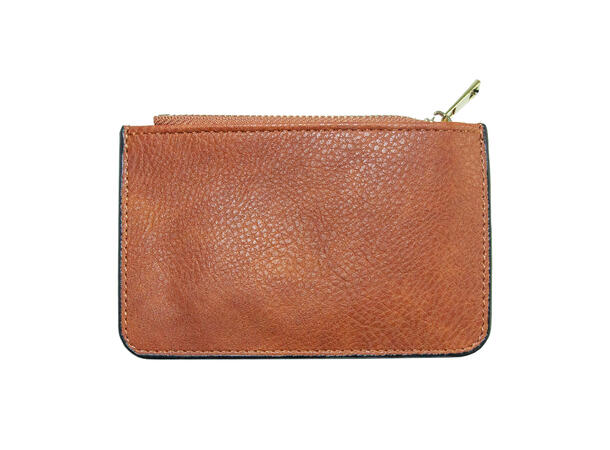 Lommebok liten cognac 