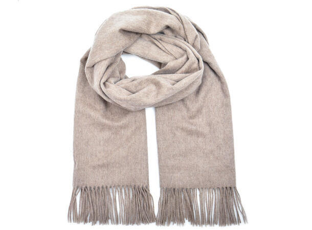 Dame skjerf ensf. ull  nature 65x180 Høst 