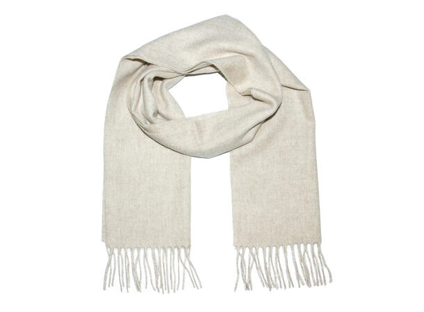 Vinterskjerf ull herre ensfarget  30x180 Lys brun Høst 