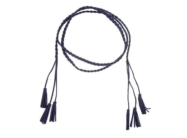 Belte flettet "knytebelte" navy 