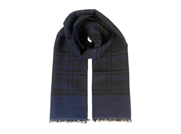 Skjerf exclusive ull rutet 40x180 grønn 