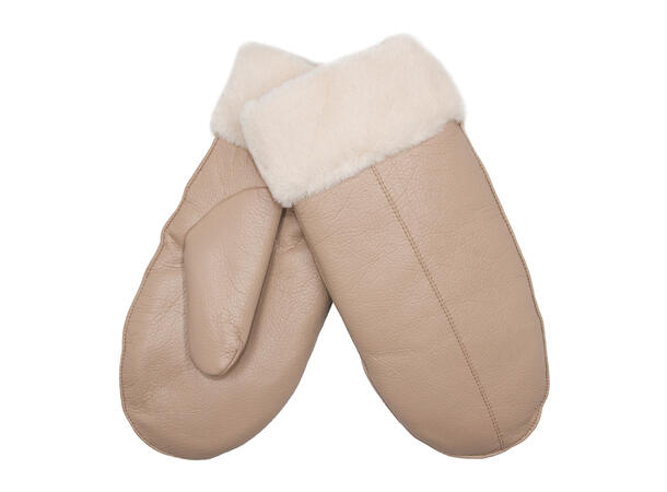 Ensfarget PU vott beige Høst 