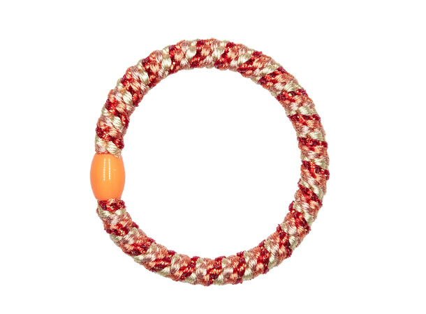 Hårstrikk "multi orange" 