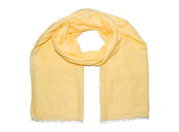 Skjerf ensfarget 90x180 gul 