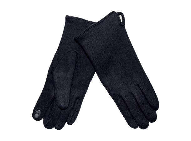 Dame vante m/ ullfor Sort Høst 