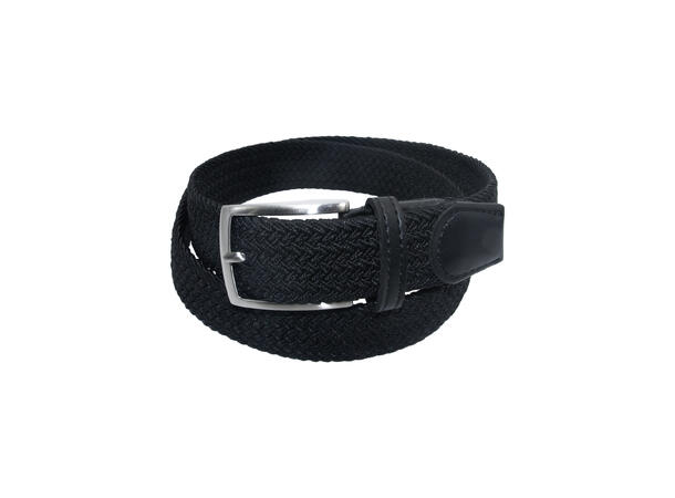 Jeans strikkbelte sort Assotert pakke m/tøff spenne & sort skinn 