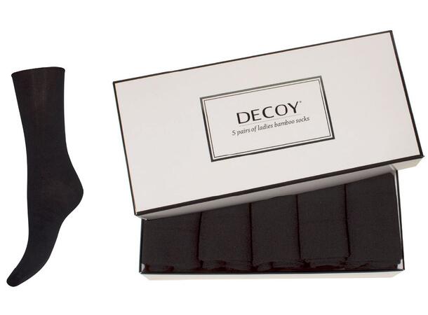 DECOY ankle sock bamboo 5-pack Black 37-41 NOOS 