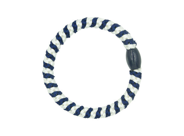 Hårstrikk "multi navy/hvit" 