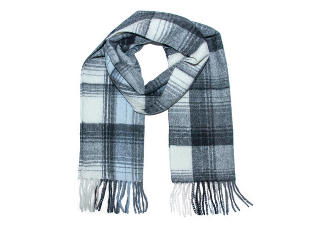 Skjerf herre ull 30x180 grå Høst 