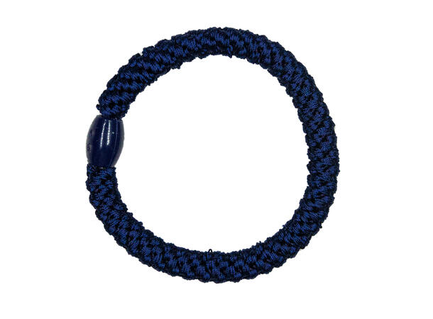 Hårstrikk ensfarget "navy" 