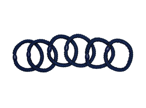 Hårstrikk ensfarget "navy" 