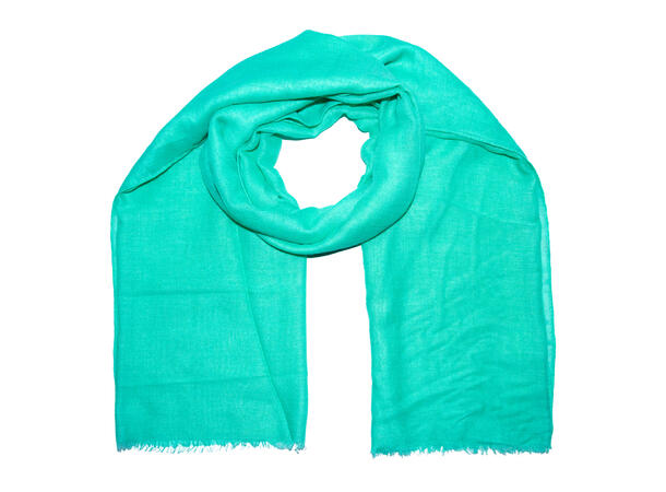 Skjerf ensfarget 90x180 sjøgrønn 