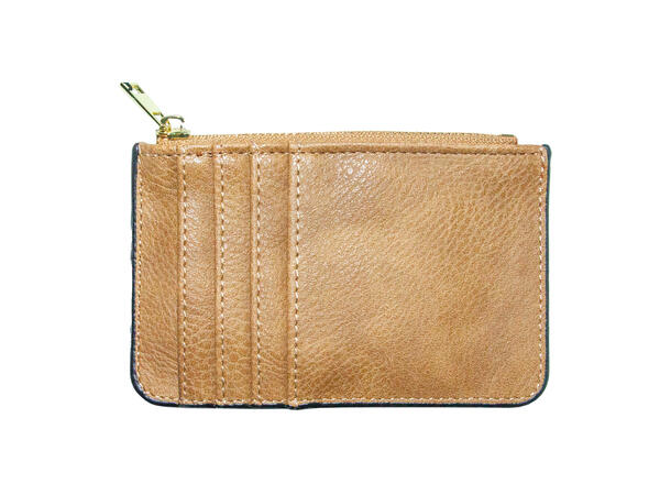Lommebok liten lys cognac 