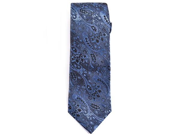 Santi Silk slips m/paisley XL lengde blå 