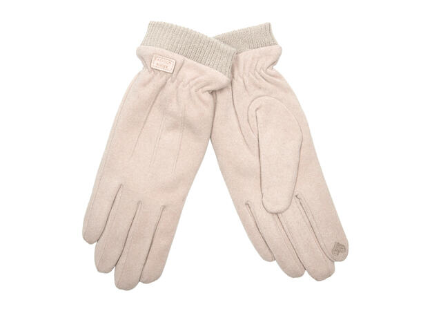 Vante m/for lys beige str 8,5 Høst 