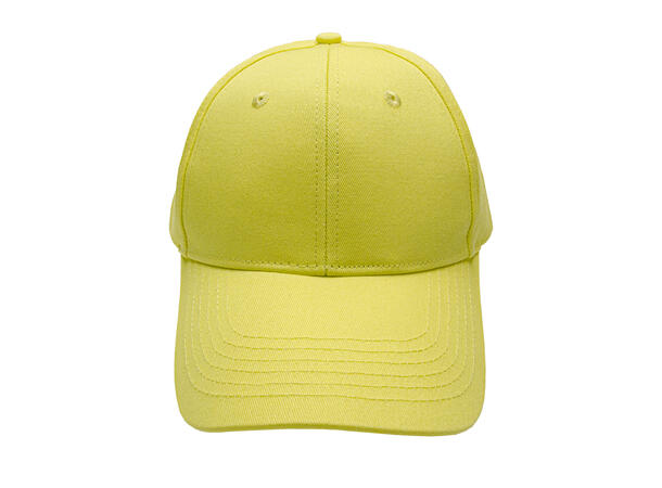 Caps "Summer" ensfarget gul SS26 
