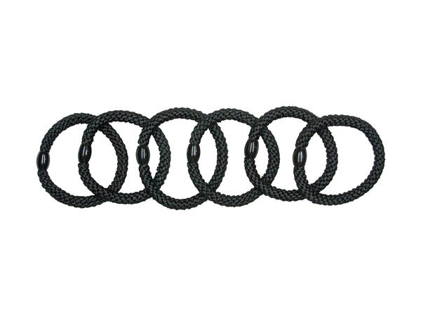 Hårstrikk ensfarget "sort" 