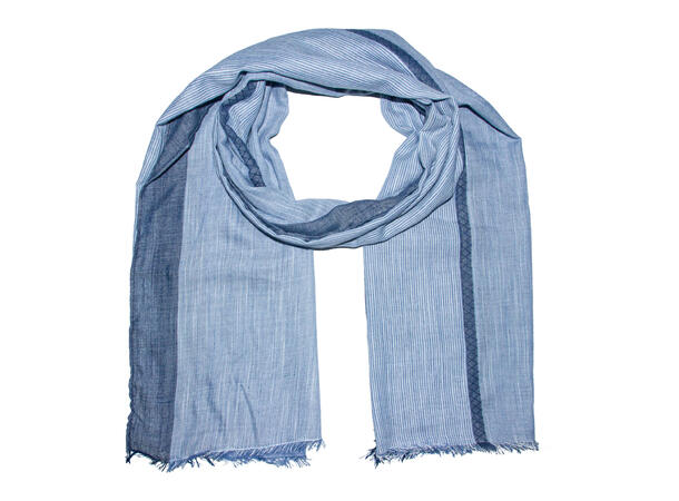 Herre skjerf 70x180 blå/navy 
