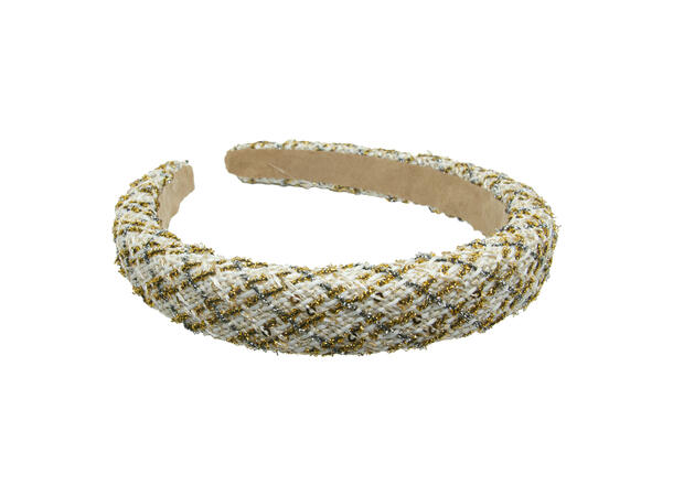 Hårbøyle m/lurex offwhite 