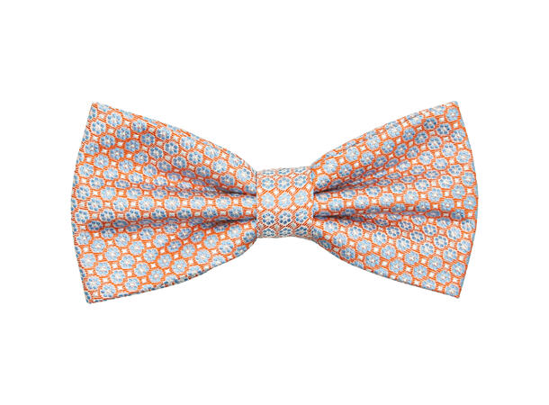Sløyfe småmønstret orange* 