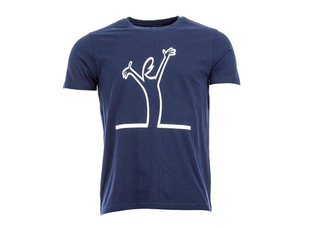 Streken T-Shirt "Happy" Marine L 