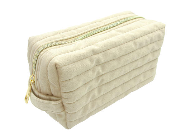 Toalettmappe velvet champagne 