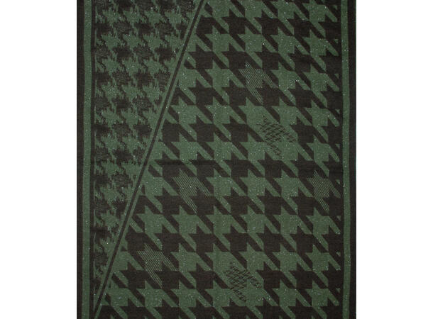 Dame skjerf m/lurex & hundetann 70x180 grønn 