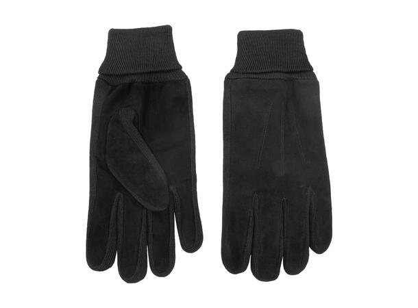 Hanske Herre skinn, ruskinn ensf.sort Høst 