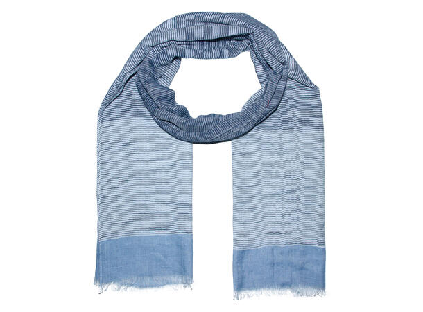 Herre skjerf 70x180 blå/navy 