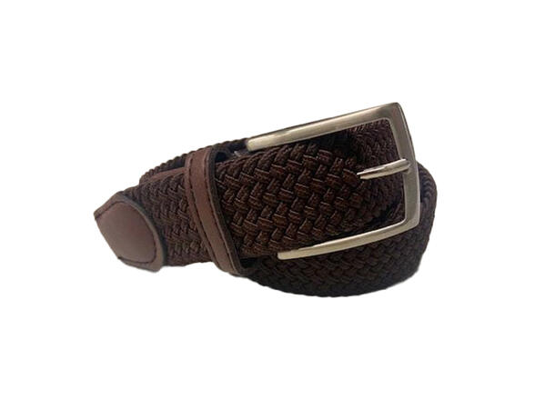 Jeans strikkbelte brun Assotert pakke m/tøff spenne 