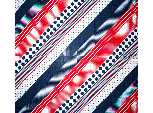 Skjerf i norske farger 90x180 rød/blå 17.mai 