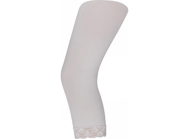 DECOY capri w/lace 60 den. 3D White XXXL - SS27 