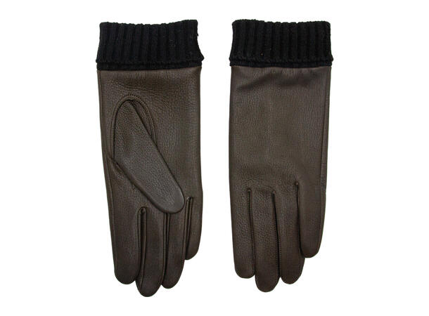 Ensfarget HERRE hanske av hjorteskinn Brun Høst 