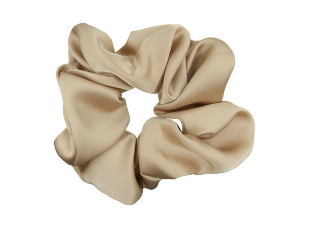 Hårstrikk stor ensfarget beige 