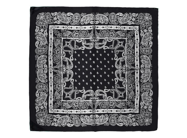 Skjerf Herre silke 65x65 sort 