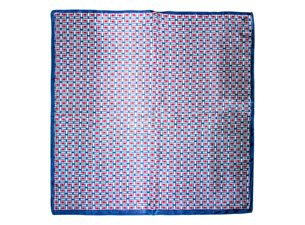 Skjerf "H" 53x53 blå* 