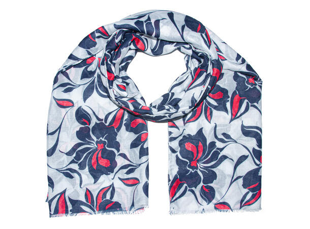 Skjerf i norske farger 90x180 rød/blå 17.mai 