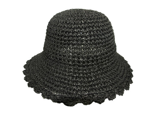 Bøttehatt "Summer"  strikket sort SS26 