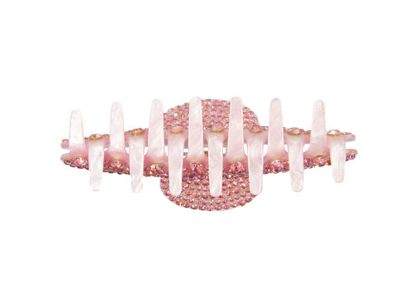 Hårklype 11x4cm Rosa 