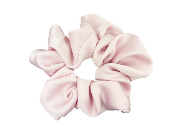 Hårstrikk stor ensfarget rosa 