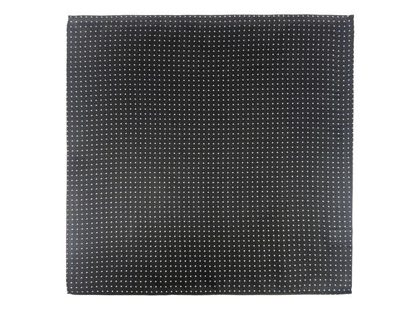 Lommetørkle prikket sort/hvit 