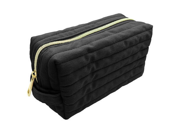Toalettmappe velvet sort 