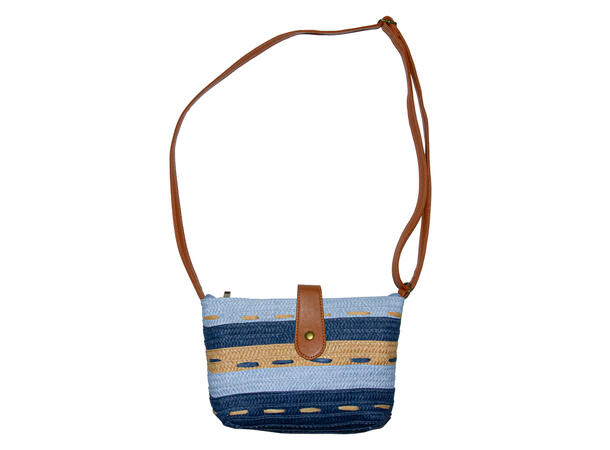 Veske "Summer" liten 2-farget blå SS26 