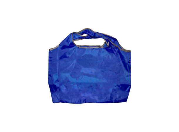 Veske "shopping"ensfarget jeans blå 